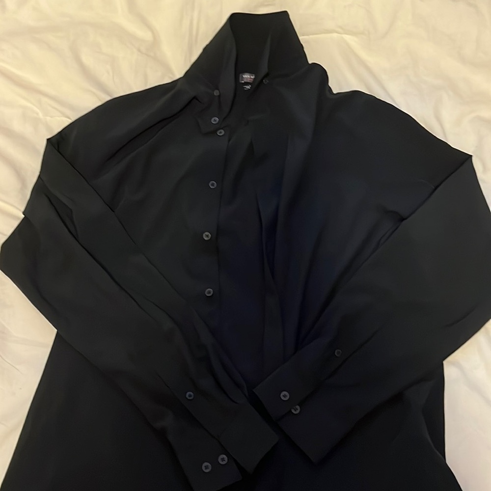 Black button up